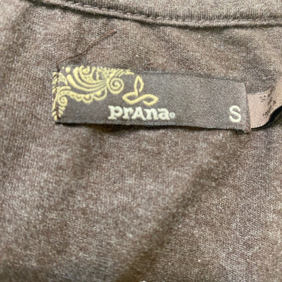Prana Brown Embellished Tunic Top Size Small - Picture 2 of 8